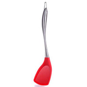 Silicone Spatula Turner Stainless Steel Handle Kitchen Spatula Nonstick Cooking Spatula Egg Turner Wok Shovel Cooking Utensils