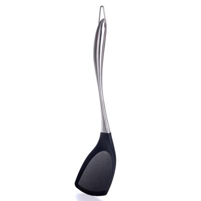 Silicone Spatula Turner Stainless Steel Handle Kitchen Spatula Nonstick Cooking Spatula Egg Turner Wok Shovel Cooking Utensils