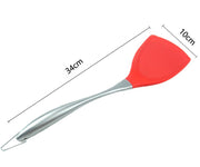 Silicone Spatula Turner Stainless Steel Handle Kitchen Spatula Nonstick Cooking Spatula Egg Turner Wok Shovel Cooking Utensils