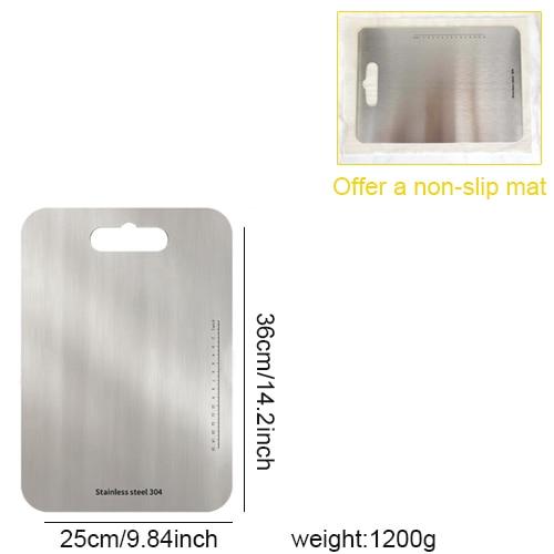 304 Stainless Steel Cutting Boards For Kitchen Antibacterial Anti-mildew Scrapbookiing Chopping BlocK Fruit Vegetable Meat Food