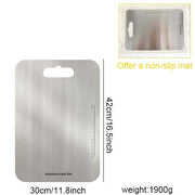 304 Stainless Steel Cutting Boards For Kitchen Antibacterial Anti-mildew Scrapbookiing Chopping BlocK Fruit Vegetable Meat Food