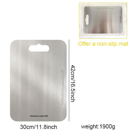 304 Stainless Steel Cutting Boards For Kitchen Antibacterial Anti-mildew Scrapbookiing Chopping BlocK Fruit Vegetable Meat Food