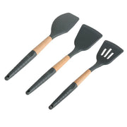 Silicone Spatula Cooking Turner Slotted Ladle Egg Soup Leakage Shovel Non-stick Spatula Basting Utensils Durable Kitchen Tools