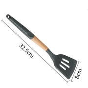 Silicone Spatula Cooking Turner Slotted Ladle Egg Soup Leakage Shovel Non-stick Spatula Basting Utensils Durable Kitchen Tools