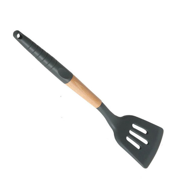 Silicone Spatula Cooking Turner Slotted Ladle Egg Soup Leakage Shovel Non-stick Spatula Basting Utensils Durable Kitchen Tools