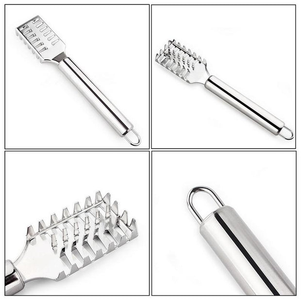 Stainless Steel Fast Cleaning Fish Scale Peeler Seafood Crackers Picks Fish Scaler Scraper Fish Skin Remover Tools